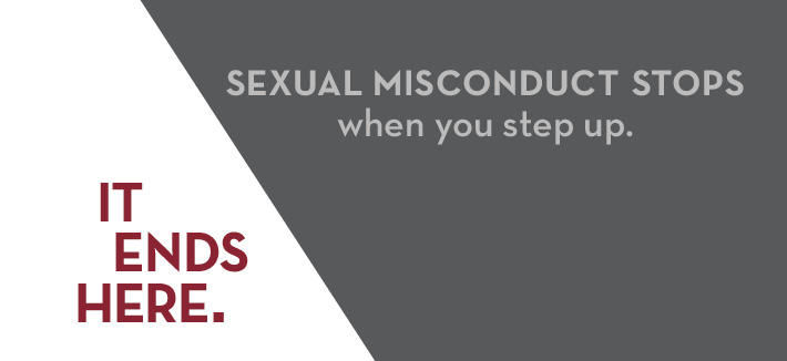Sexual misconduct stops when you step up. 